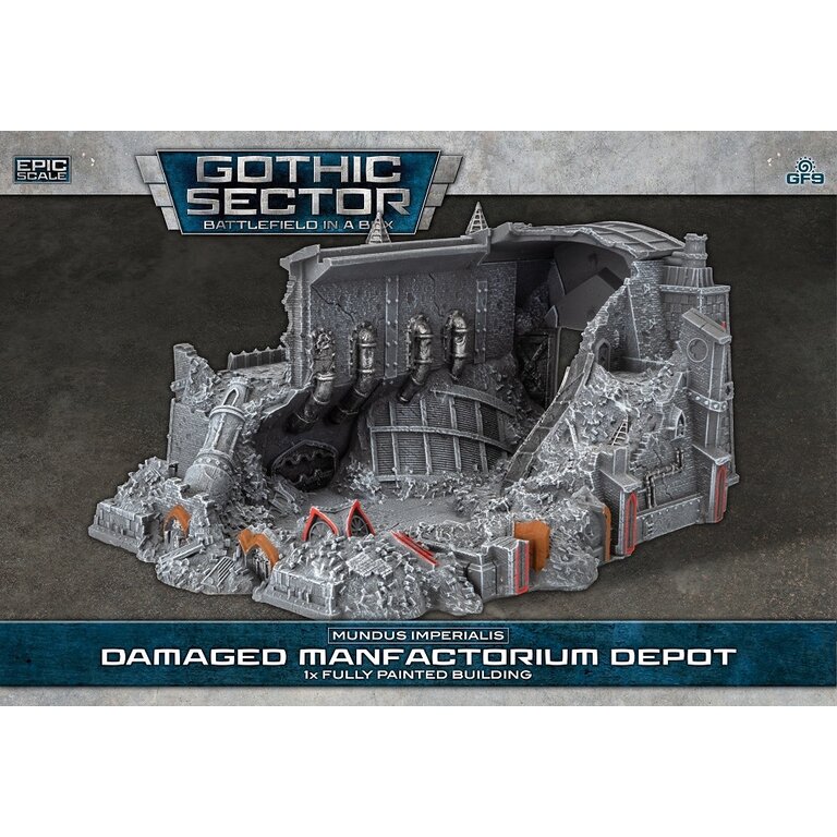 Galeforce Nine Battlefield in a Box - Gothic Sector - Mundus Imperialis - Damaged Manufactorium Depot
