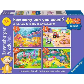 Ravensburger How Many Can You Count - 6,8,10 et 12 pièces Ravensburger How Many Can You Count - 6,8,10 et 12 pièces