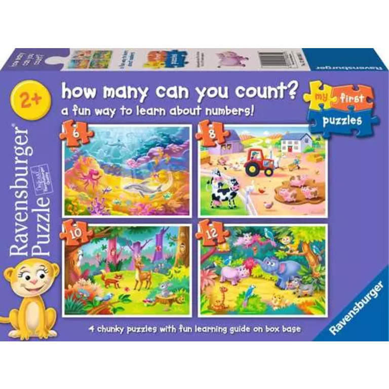 Ravensburger How Many Can You Count - 6,8,10 et 12 pièces