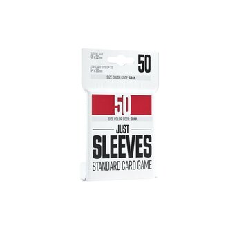 Gamegenic (Gamegenic) Just Sleeves - Standard - Red - 50 unités - 66mm x 92mm