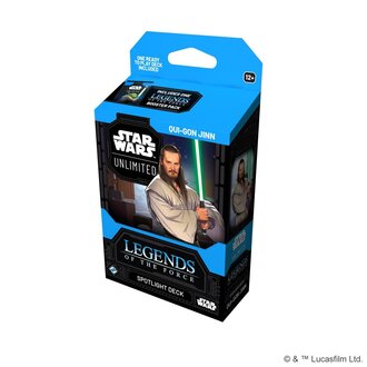 Star Wars Unlimited - Legends of the Force - Spotlight Deck - Qui-Gon Jinn (Anglais) Star Wars Unlimited - Legends of the Force - Spotlight Deck - Qui-Gon Jinn (Anglais)