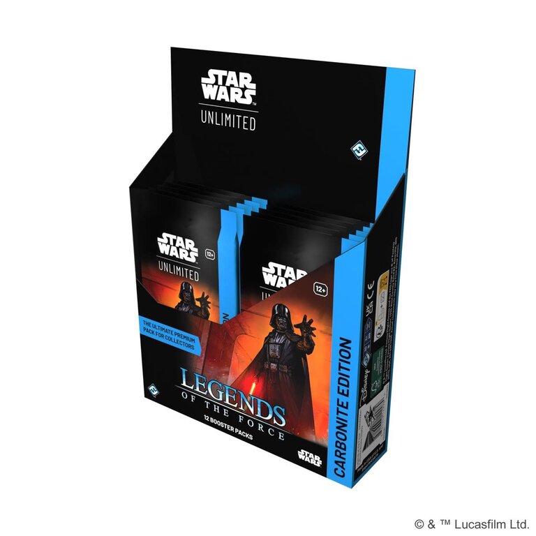 Star Wars Unlimited - Legends of the Force - Carbonite Booster Display (Anglais)