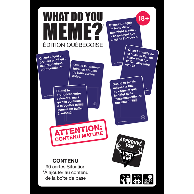 What Do You Meme - Édition québécoise - Extension 18 ans et + (Français) [PRÉCOMMANDE]