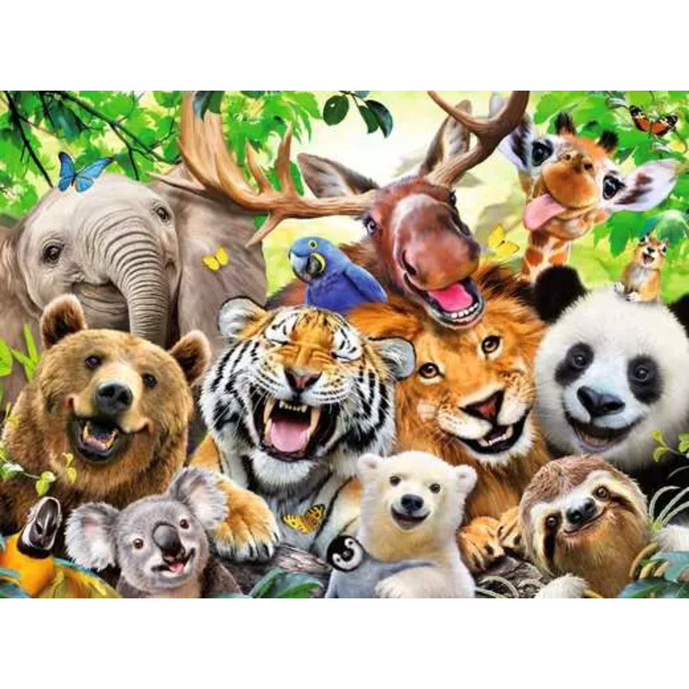 Ravensburger Animaux exotiques selfies - 300 pièces XXL