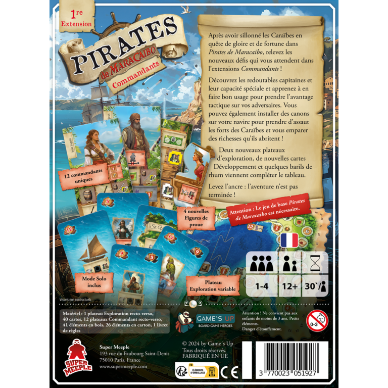 Pirates de Maracaibo - Commandants (Français)