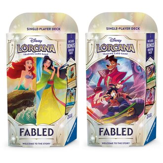 Ravensburger Disney Lorcana - Fabled - Bundle of 2 Starter Decks (Anglais)