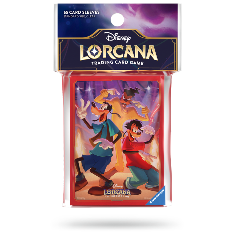Ravensburger Disney Lorcana - Matte Sleeves - Standard Size - 65 unités - Goofy & Max