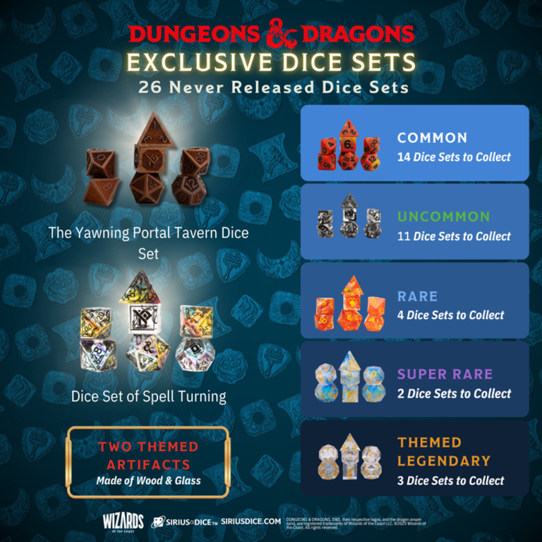 Sirius Dice D&D - The Yawning Portal Treasure Pack - Waterdeep Collection*