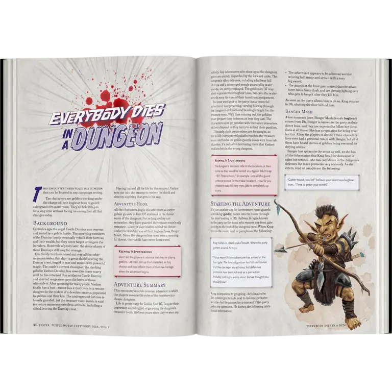 Beadle & Grimm's D&D Adventures - Faster, Purple Worm! - Everybody Dies, Volume 1 (Anglais)