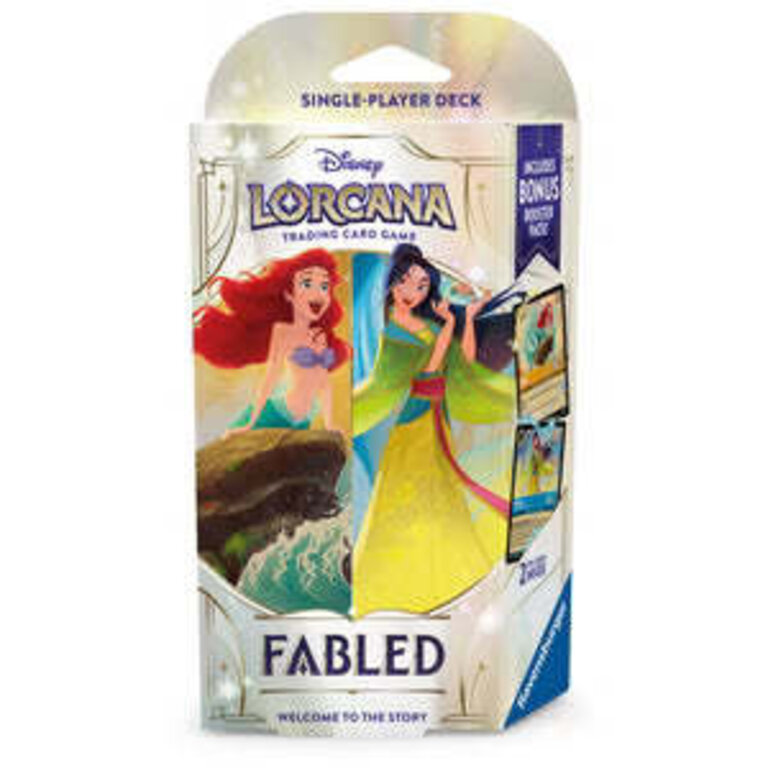 Ravensburger Disney Lorcana - Fabled - Starter Deck - Ariel/Mulan (Anglais)