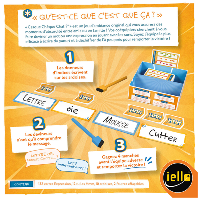 Casque chèque chat (Français)