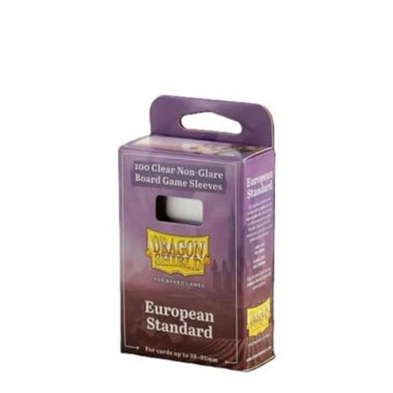 Dragon Shield (Dragon Shield) Clear Non-Glare Board Game Sleeves - 100 Unités - European Standard
