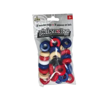 Recharge pichenottes - 30 anneaux en bois