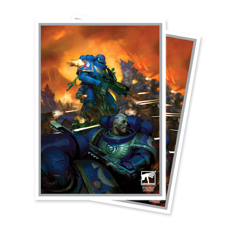Ultra Pro (UP) Warhammer 40K Apex Sleeves - Space Marines Adeptus Astartes - 105 Unités - 63.5mm x 89mm