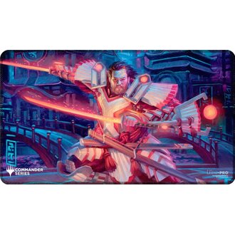 Ultra Pro (UP) - Playmat - Commander Series - Three Colour Wedge - Stitched - Isshin* Ultra Pro (UP) - Playmat - Commander Series - Three Colour Wedge - Stitched - Isshin*