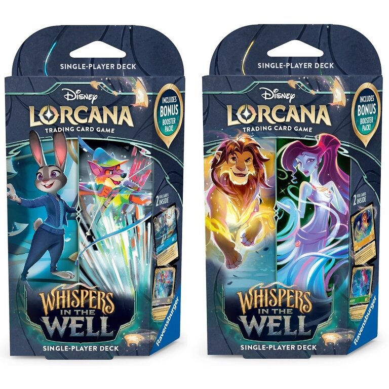 Ravensburger Disney Lorcana - Whispers in the Well - Bundle of 2 Starter Decks (Anglais) [PRÉCOMMANDE]