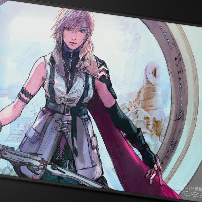 Ultra Pro (UP) Playmat - MTG Final Fantasy - Black Stitched - Lightning, Army of One*