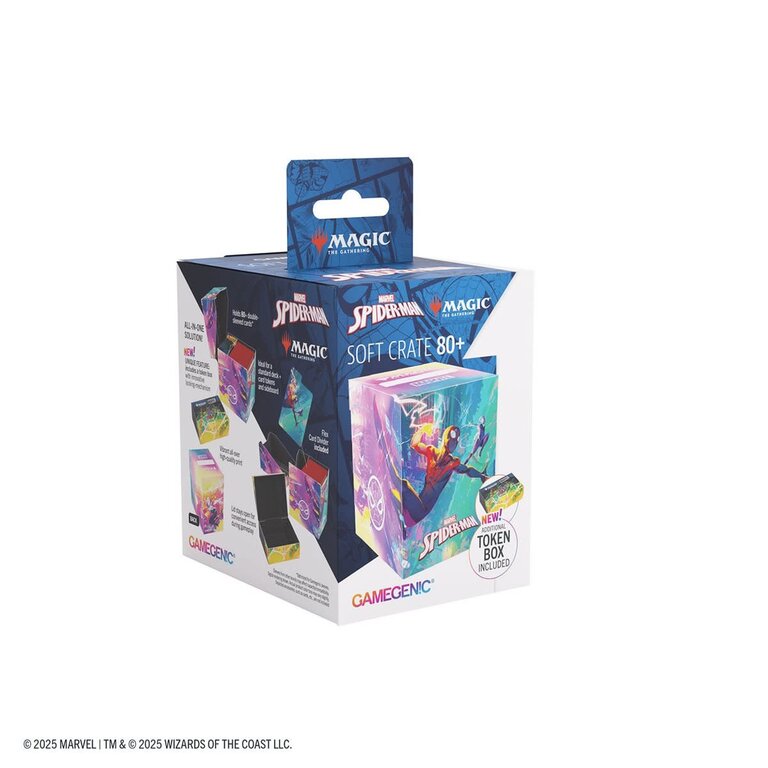 Gamegenic (Gamegenic) Deck Box - Soft Crate - Marvel's Spider-Man - Spider-Man / Spider-Gwen