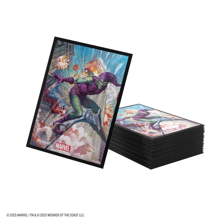 Gamegenic (Gamegenic) Premium Art Sleeves - Marvel's Spider-Man - Green Goblin - 105 Unités - 66mm x 92mm