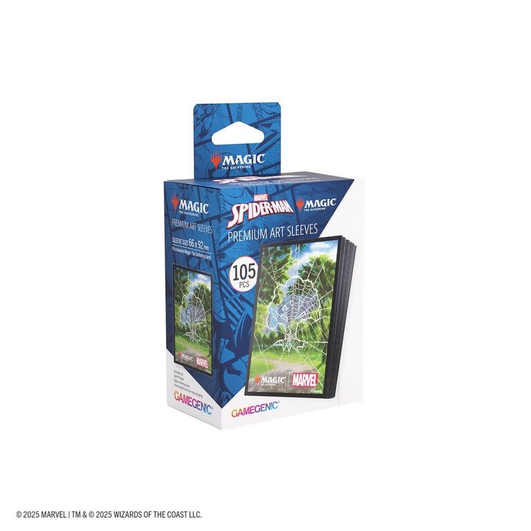 Gamegenic (Gamegenic) Premium Art Sleeves - Marvel's Spider-Man - Spider-Man Forest - 105 Unités - 66mm x 92mm