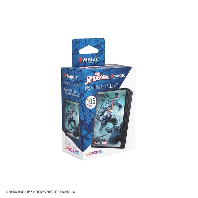 Gamegenic (Gamegenic) Premium Art Sleeves - Marvel's Spider-Man - Venom - 105 Unités - 66mm x 92mm