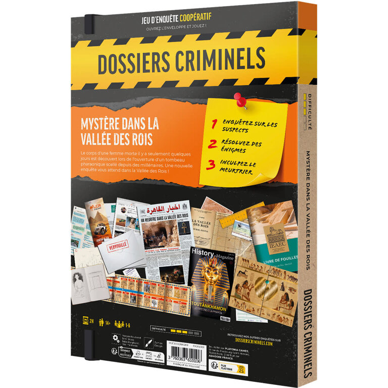 Dossiers criminels - Mystère dans la vallée des rois (Français)
