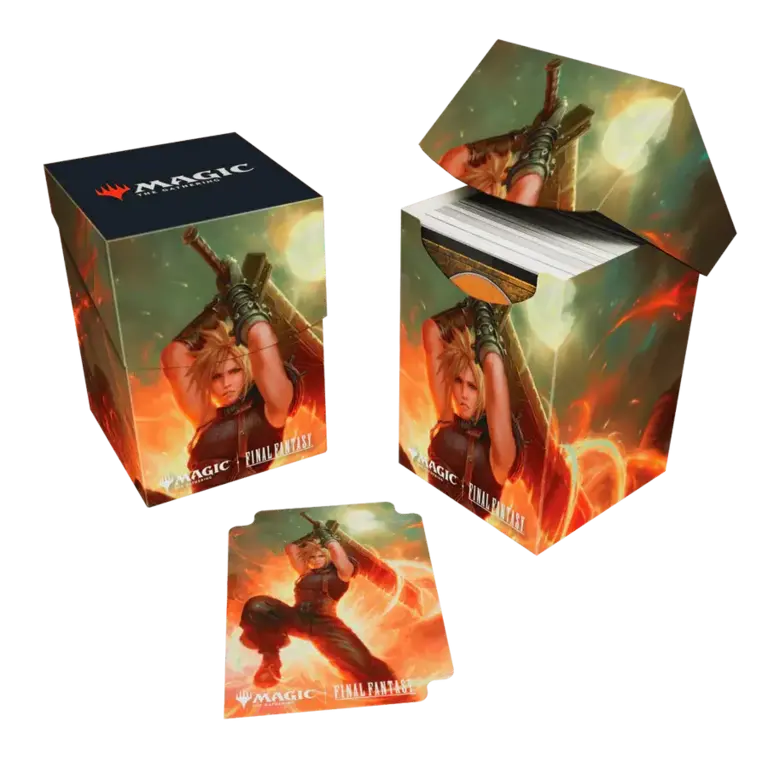 (UP) - MTG 100+ Deck Box - Cloud, Ex-Soldier (Commander)*