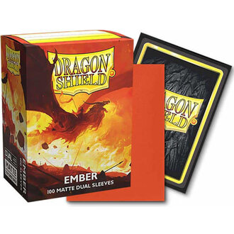 Dragon Shield (Dragon Shield) Dual Matte Ember - 100 Unités - 63mm x 88mm