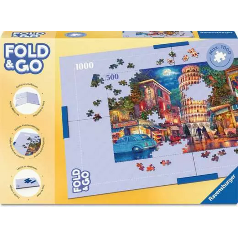 Puzzle - Fold & Go - Handy Puzzle Board Storage - 80 x 57 cm