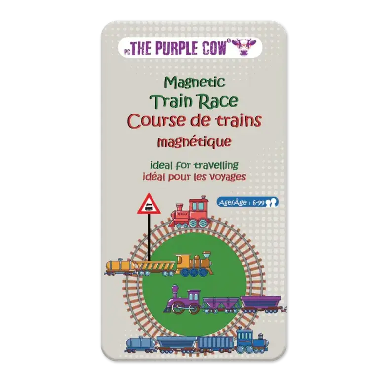 The Purple Cow Course de trains magnétique (Multilingue)