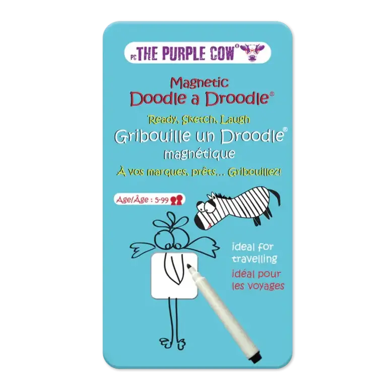 The Purple Cow Gribouille un Droodle magnétique (Multilingue)