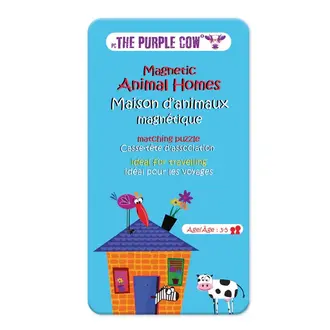 The Purple Cow Maison d'animaux magnétique (Multilingue)