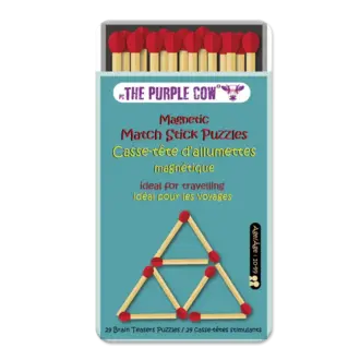 The Purple Cow Casse-tête d'allumettes magnétique (Multilingue)