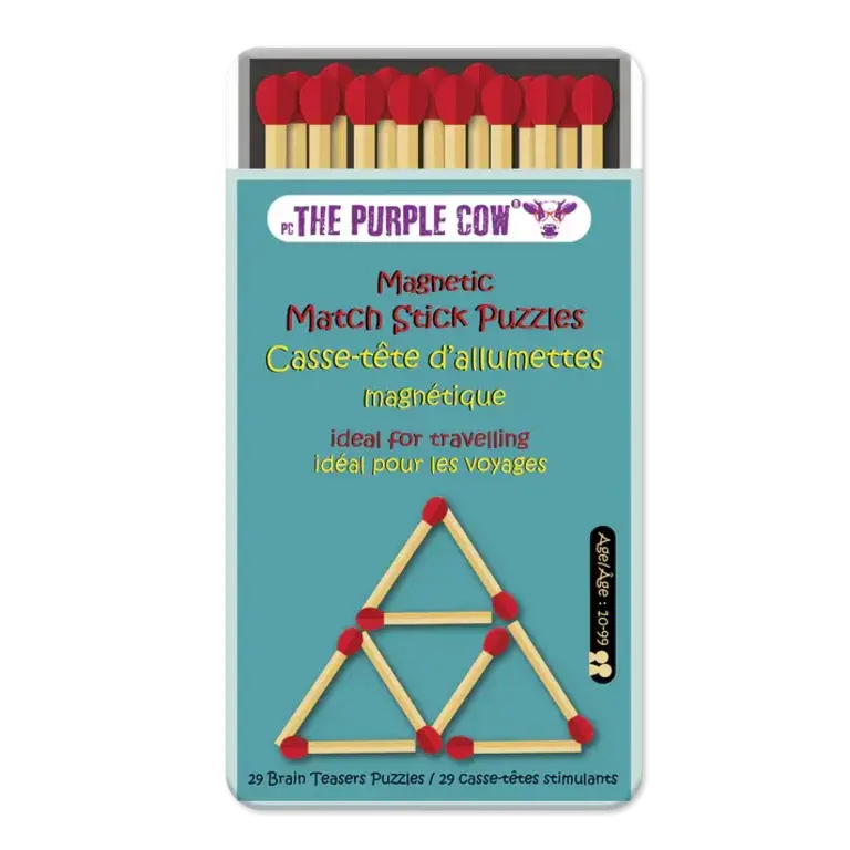 The Purple Cow Casse-tête d'allumettes magnétique (Multilingue)