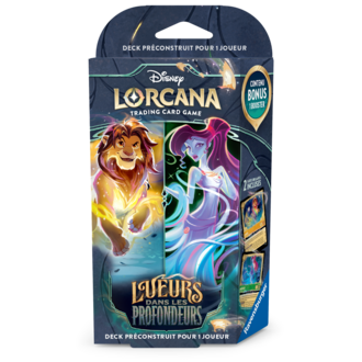 Ravensburger Disney Lorcana - Lueurs dans les profondeurs - deck de démarrage - Simba/Megara (Français)