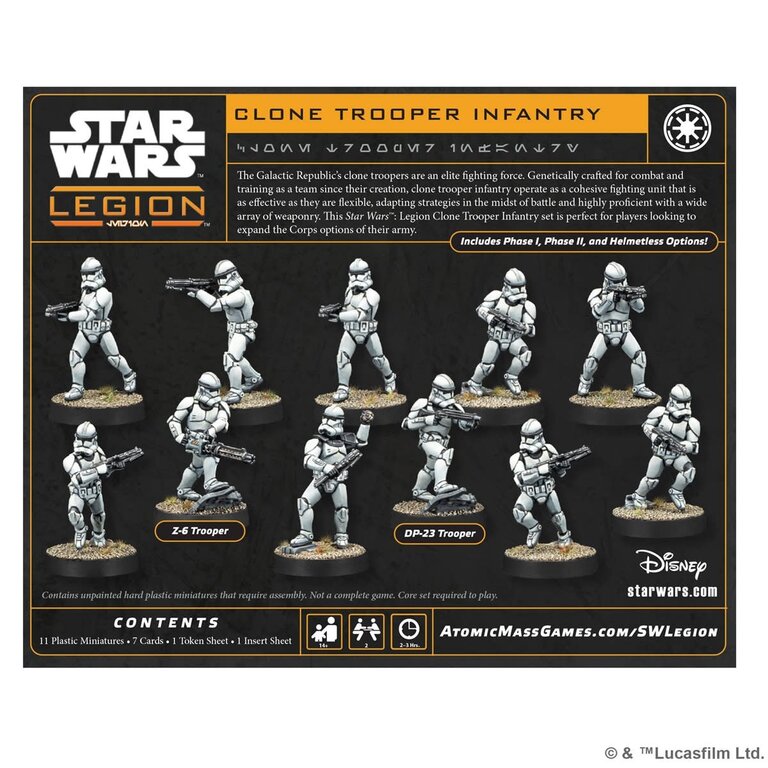 Atomic Mass Star Wars - Legion - Clone Trooper Infinitry (Multilingue)