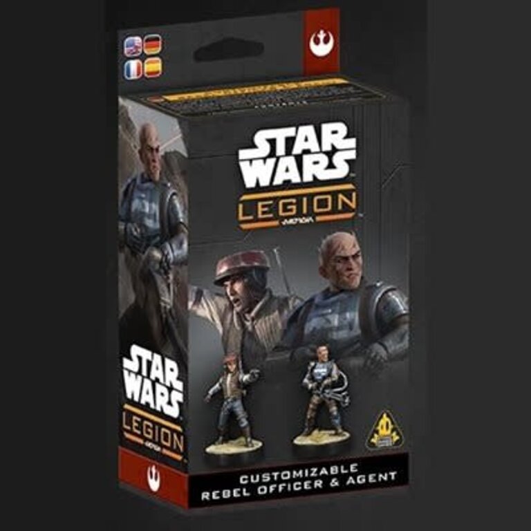 Atomic Mass Star Wars - Legion - Customizable Rebel Officer & Agent (Multilingual)