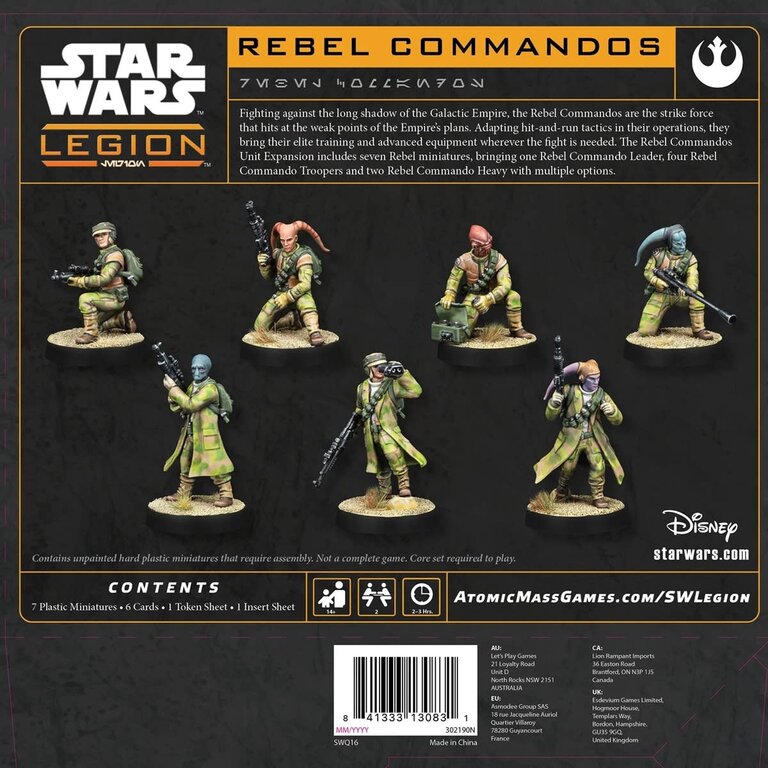 Atomic Mass Star Wars - Legion - Rebel Commandos (Multilingue)