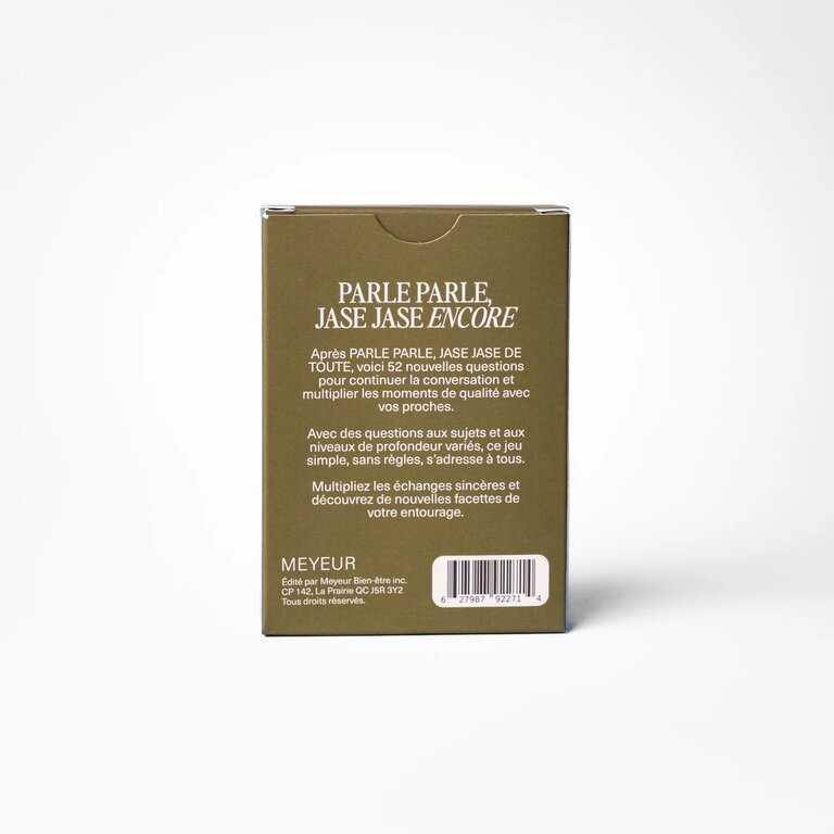 Parle parle, jase jase - Encore (French)