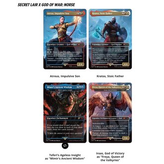 Magic the Gathering MTG Secret Lair - Playstation - God of War - Norse (English)
