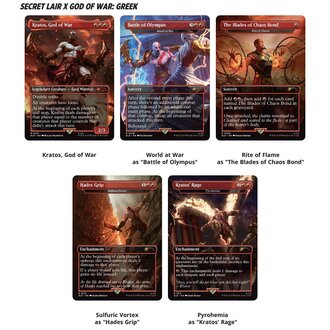 Magic the Gathering MTG Secret Lair - Playstation - God of War - Greek (English)
