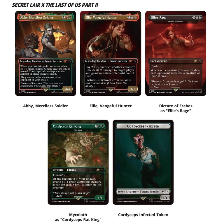 Magic the Gathering MTG Secret Lair - Playstation - The Last of Us - Part II - Part of Retribution (English)