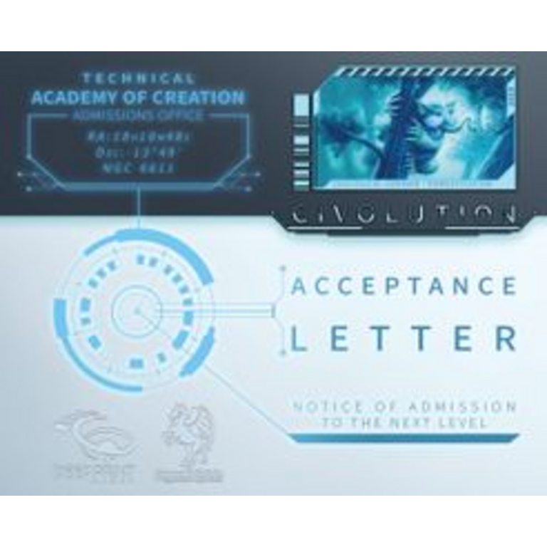 Civolution - Lettre d'admission (Français) [PRÉCOMMANDE]