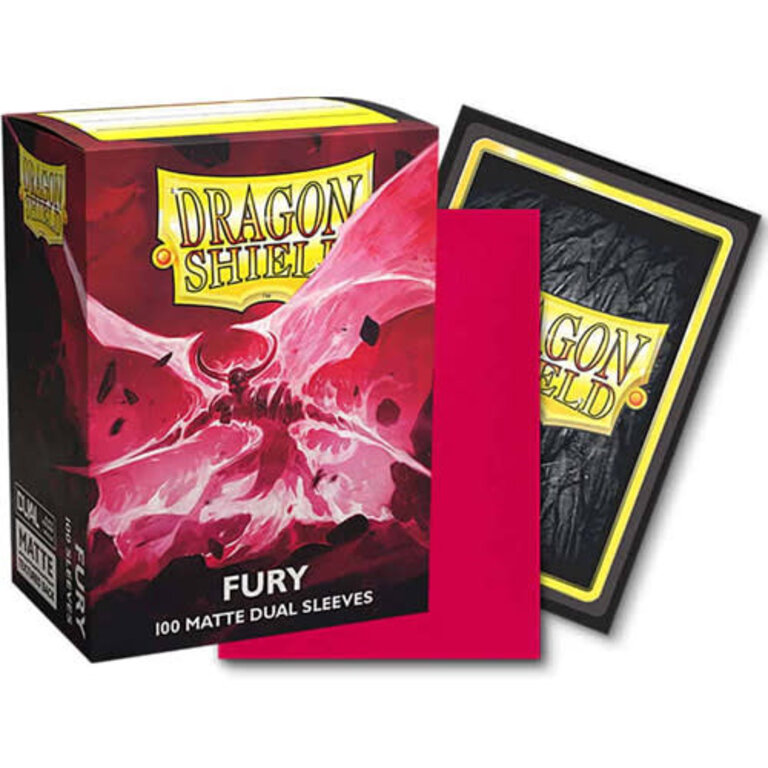 Dragon Shield (Dragon Shield) Dual Matte Sleeves - Fury - 100 Unités - 63mm x 88mm