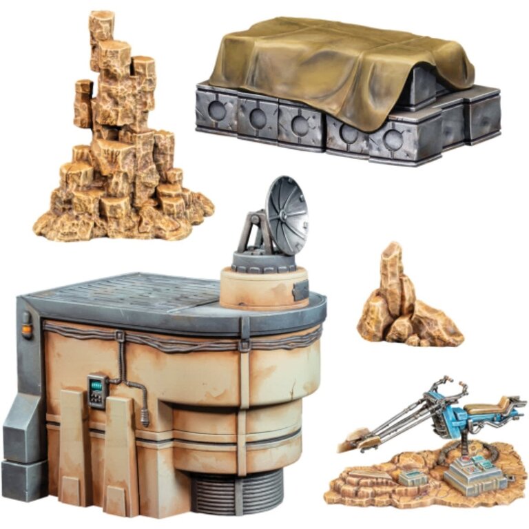 Atomic Mass Star Wars - Legion - Galactic Battlefield Terrain - Starter Set (Multilingue)