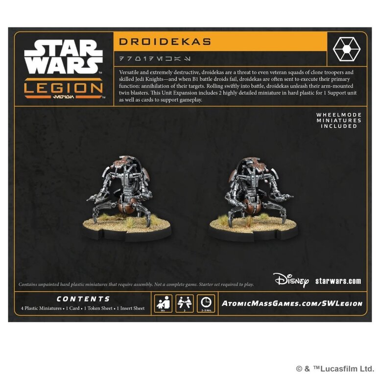 Atomic Mass Star Wars Legion - Droidekas (Multilingue)