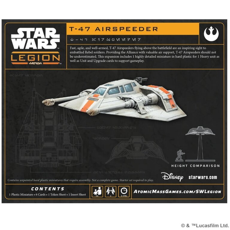 Atomic Mass Star Wars Legion - T-47 Airspeeder (Multilingual)