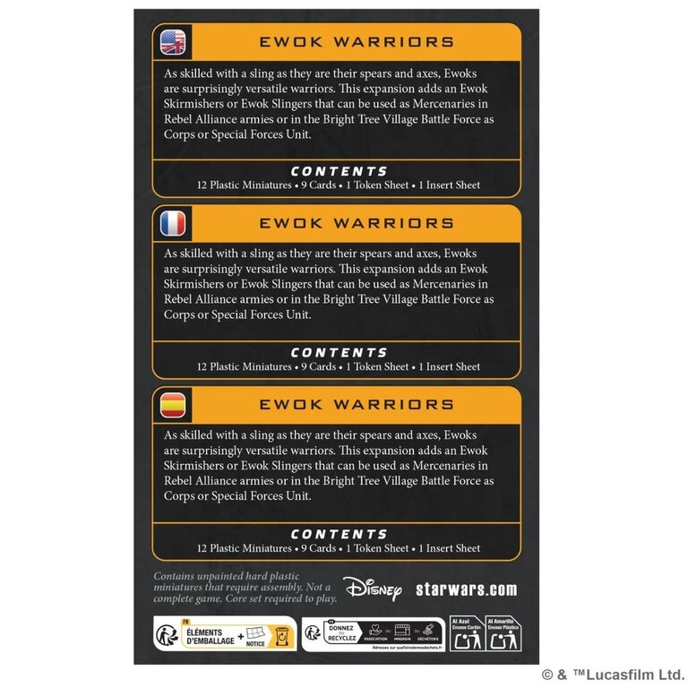 Atomic Mass Star Wars Legion - Ewok Warriors Unit (Multilingual)