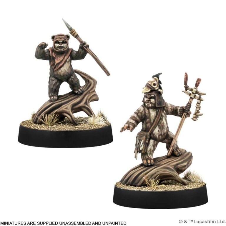 Atomic Mass Star Wars Legion - Logray & Wicket Commander (Multilingue)