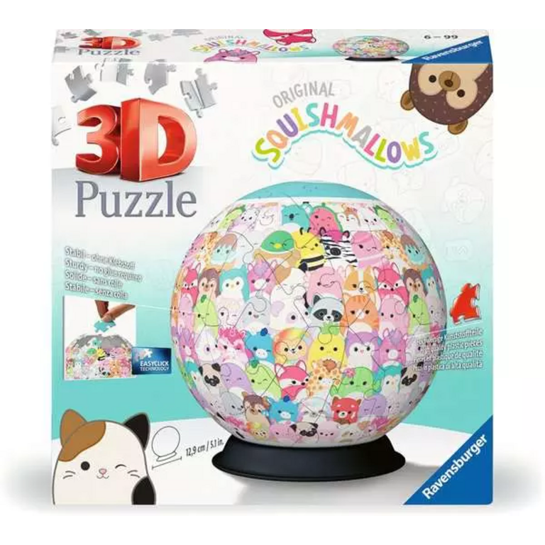 Ravensburger Boule Squishmallows - 73 pièces 3D